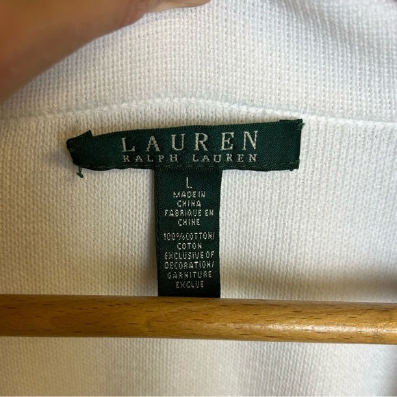 Vintage Ralph Lauren L Women Blazer Black Trim Academy Collegiate Timeless Logo - Picture 13 of 15